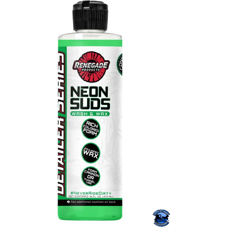 Renegade Neon Suds Colored Wash & Wax Renegade Detailer Series 16 ounce / Green Light Gray