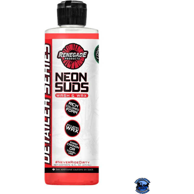 Renegade Neon Suds Colored Wash & Wax Renegade Detailer Series 16 ounce / Red Antique White