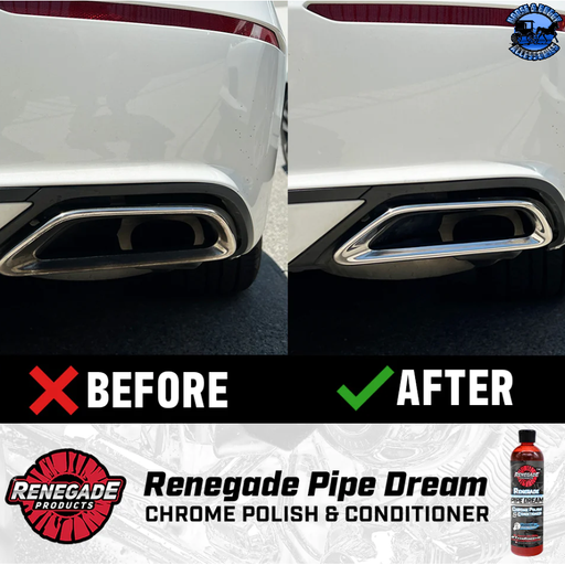 Black Renegade Pipe Dream Chrome Conditioner and Polish RP-LFGRPCLRPD12 Renegade Red Line