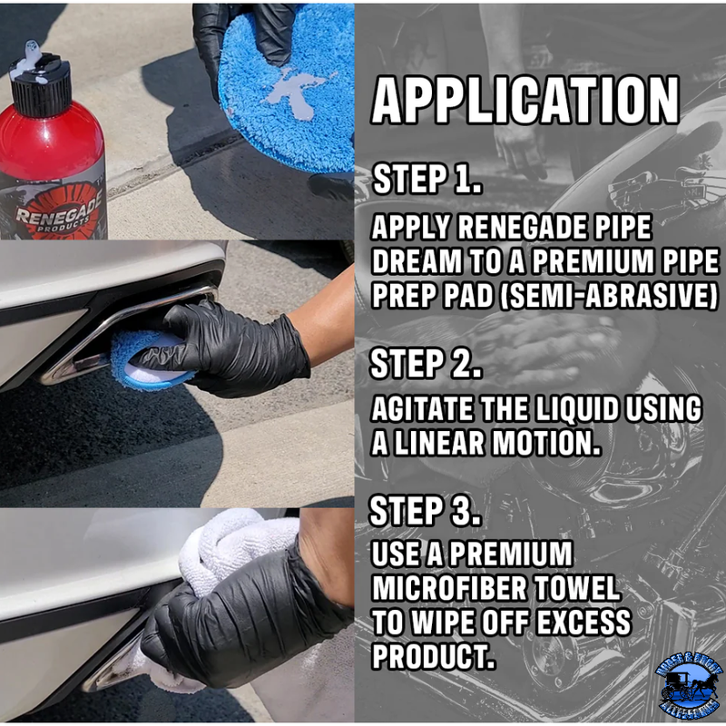 Renegade Pipe Dream Chrome Conditioner and Polish RP-LFGRPCLRPD12 Renegade Red Line Dim Gray