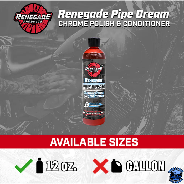Dim Gray Renegade Pipe Dream Chrome Conditioner and Polish RP-LFGRPCLRPD12 Renegade Red Line