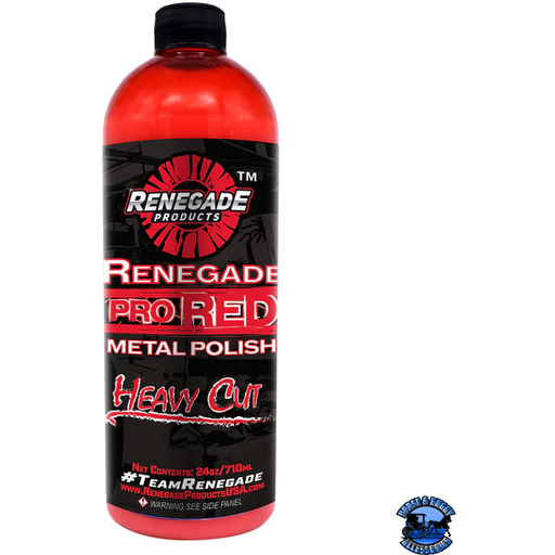 Black Renegade Pro Red Metal Polish Renegade Red Line 24 oz