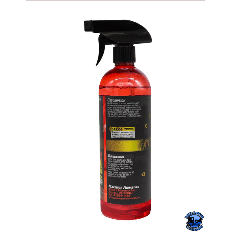 Renegade Spot Assassin Water Spot Remover Renegade Red Line 24 ounce,1 gallon Tomato