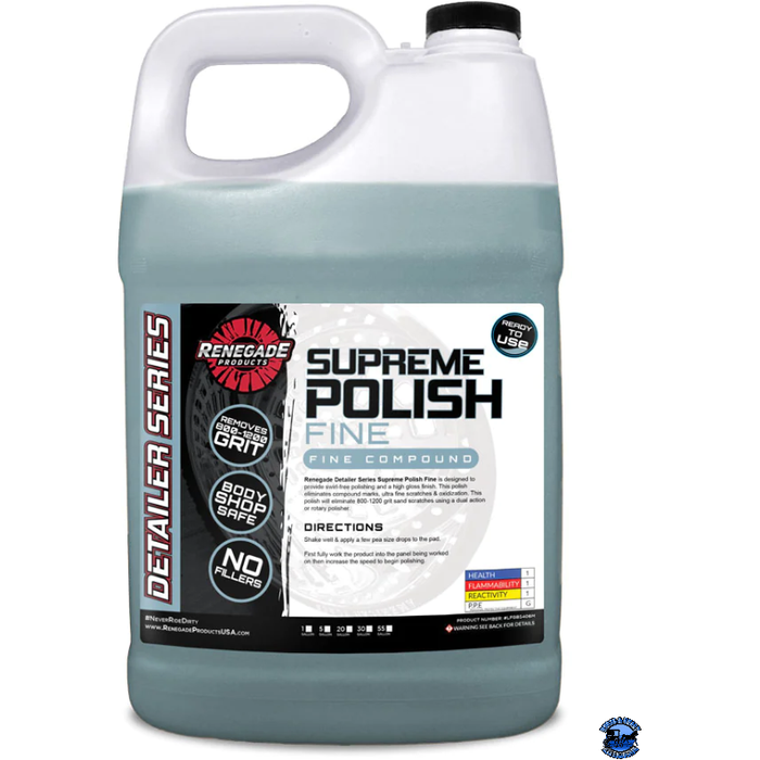 Gray Renegade Paint Correction Polishing Compounds Renegade Detailer Series 1 gallon / Fine