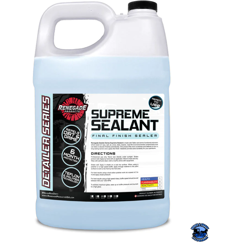 Renegade Supreme Sealant Final Finish Sealer Renegade Detailer Series 1 gallon Light Gray