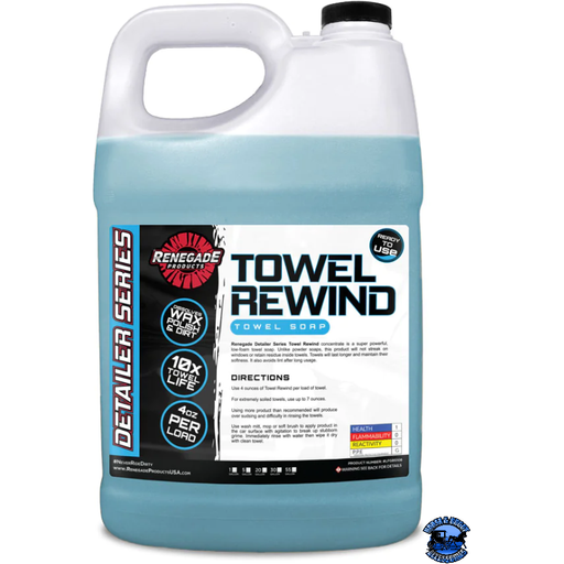 Light Gray Renegade Towel Rewind Towel Soap Renegade Detailer Series 1 gallon