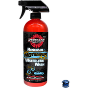Renegade NOtorious H2O Waterless Wash Renegade Red Line 24 ounce Black