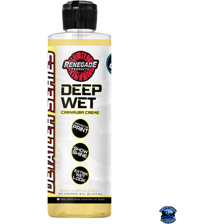 Renegade Deep Wet Carnauba Crème Renegade Detailer Series 16 ounce Black