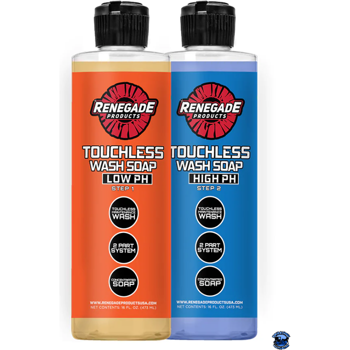 Chocolate Renegade Touchless 2-Step Truck Wash Soap System Renegade Detailer Series 16 ounce / low ph (step one),16 ounce / high ph (step two),1 gallon / low ph (step one),1 gallon / high ph (step two)
