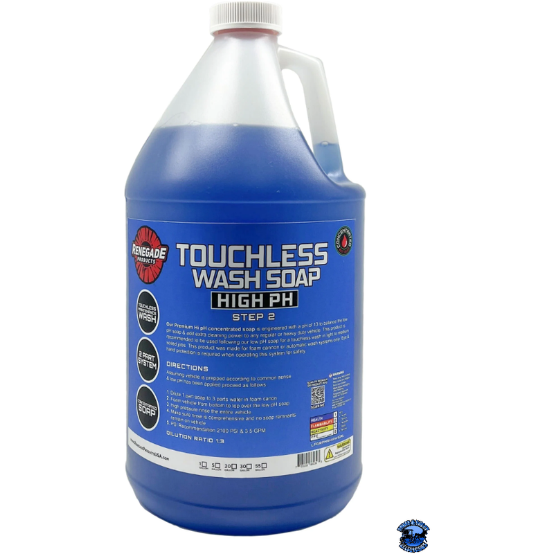 Renegade Touchless 2-Step Truck Wash Soap System Renegade Detailer Series 1 gallon / high ph (step two) Steel Blue