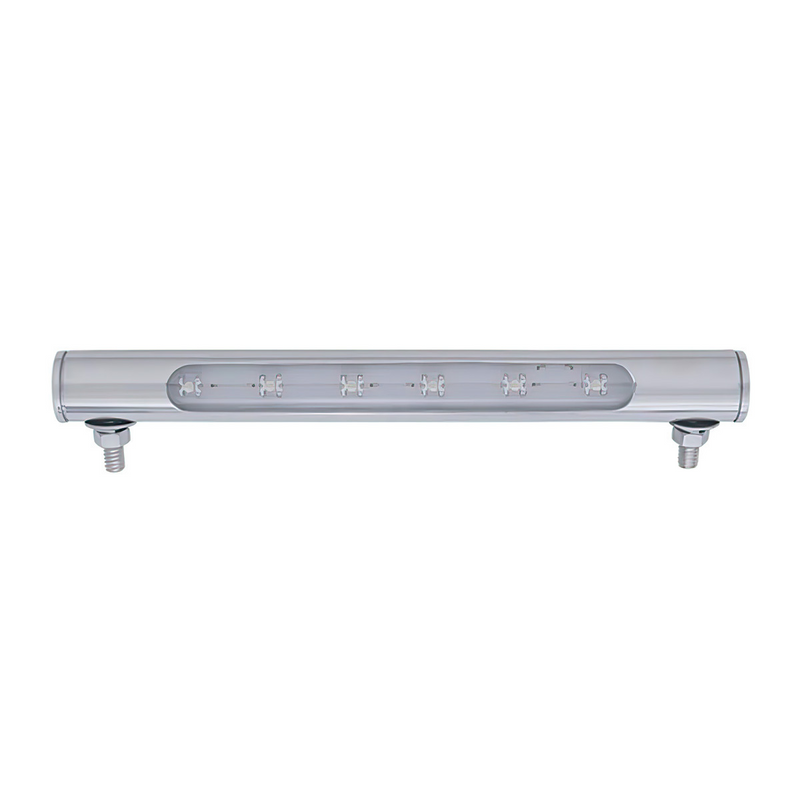 Luz de tubo de acero inoxidable de 6 LED - LED blanco