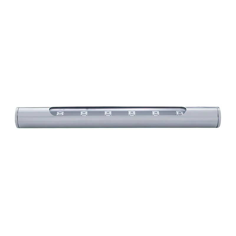 Luz de tubo de acero inoxidable de 6 LED - LED blanco