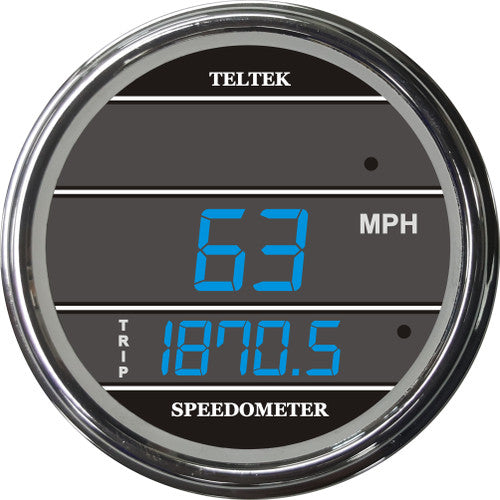 #259 SPEEDOMETER CHROME BEZEL; BLUE DISPLAY (FOR PETE) GAUGE Dark Slate Gray
