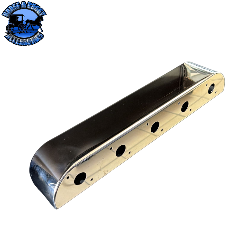 Stainless Filter Light Panel (5) Small M3 Style light Holes per side #SS-1077