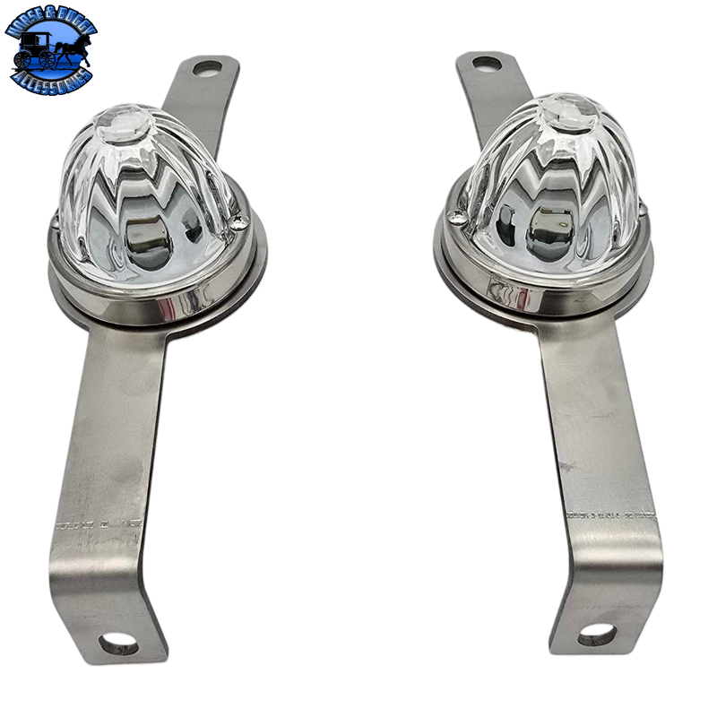 SS-1205 KENWORTH (22" Bumper) Lower Brace W/WATERMELON MOUNT-SOLD BY THE PAIR