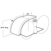 H-SS510-2DL ULTRA LOW RIDER 1/2 FENDER W / 2DL BLIND MOUNT BRAKETS & 1406-6A 80'' [SOLD BY THE PAIR] motor vehicle parts Black