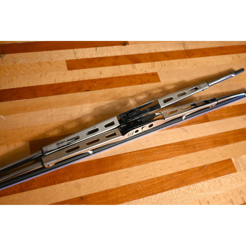 GGE 304 Stainless Wiper Blades (CHOOSE SIZE) For Peterbilt and Kenworth WINDSHEILD WIPER 15" WIPER,17" WIPER Chocolate