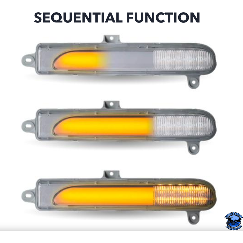Peterbilt 389/589/567 Headlight Turn Signal LED Lights (Choose Color) TURN SIGNAL Driver's Side / amber,Driver's Side / Clear/Amber,Driver's Side / Amber/Blue,Driver's Side / Amber/Green,Driver's Side / Amber/Purple,Driver's Side / Amber/Red,Passenger's Side / amber,Passenger's Side / Clear/Amber,Passenger's Side / Amber/Blue,Passenger's Side / Amber/Green,Passenger's Side / Amber/Purple,Passenger's Side / Amber/Red Gray