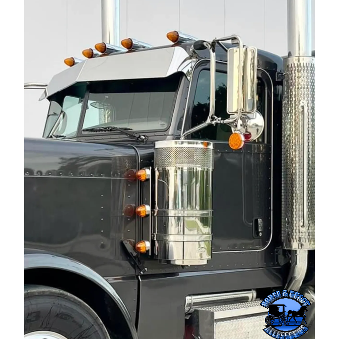 Peterbilt Front air cleaner bar 3 watermelon even spaced bracket (sold in pairs) #17203 air cleaner Dark Slate Gray