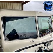 2 Piece Window Bus Glass For Peterbilt 379, 388, 389 #PFT-BG-379/389-RT PETERBILT VISOR Gray