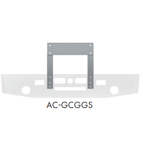 #AC-GCGGS  R-600, R-700 MACK GRILLE GUARD 12 GA STAINLESS STEEL Light Gray
