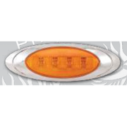 P201112 LITE KIT P1 AMBER LED W/CHROME BEZEL Light Gray