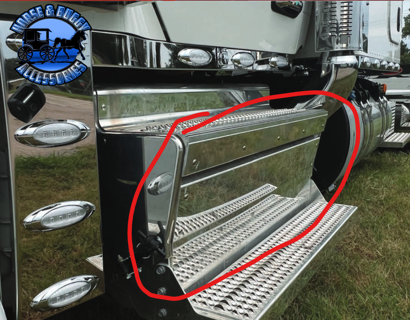 #A655006 TOOL BOX / DPF COVER SET Peterbilt 589 45" (3 Piece set)