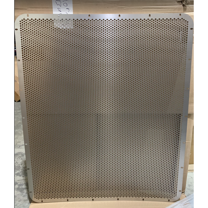 #PFT-12GA-GRILL-389-RND-SS  PETERBILT 389 GRILL INSERT ROUND HOLES STAINLESS STEEL (Copy)