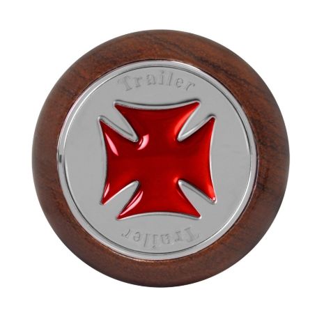 95535 Trailer Iron Cross Wood Air Valve Knob(Red)