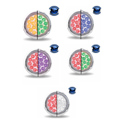 4" Round Trux Dual Revolution LEDs Flange mount  (Choose Style and Color) 4" ROUND Amber to Green Flange Mount -  #TLED-4XAGF DICOUNTINUED,Red to Blue Flange Mount -  #TLED-4XRBF,Red to Green Flange Mount -  #TLED-4XRGF,Red to Purple Flange Mount -  #TLED-4XRPF,Red to White Flange Mount -   #TLED-4X40F,TLED-4X40F2 (discontinued) Gray