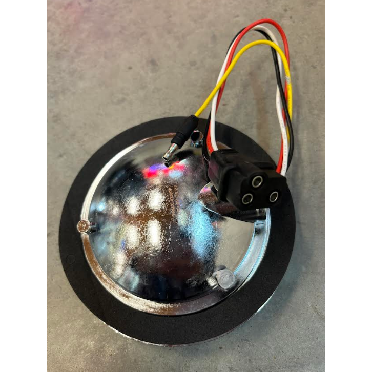 4" Round Trux Dual Revolution LEDs Flange mount  (Choose Style and Color) 4" ROUND Amber to Green Flange Mount -  #TLED-4XAGF DICOUNTINUED,Red to Blue Flange Mount -  #TLED-4XRBF,Red to Green Flange Mount -  #TLED-4XRGF,Red to Purple Flange Mount -  #TLED-4XRPF,Red to White Flange Mount -   #TLED-4X40F,TLED-4X40F2 (discontinued) Light Slate Gray