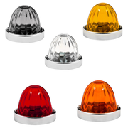 3.5"  Watermelon PLUS Glass Lens & Stainless Steel Customizable Kit, NO BULB,(CHOOSE COLOR & BULB BASE) Watermelon Light 1156 BULB BASE (DARK AMBER),1157 BULB BASE (DARK AMBER),1156 BULB BASE (LIGHT AMBER),1157 BULB BASE (LIGHT AMBER),1156 BULB BASE (RED),1157 BULB BASE (RED),1156 BULB BASE (CLEAR),1157 BULB BASE (CLEAR),1156 BULB BASE (SMOKE),1157 BULB BASE (SMOKE) Light Gray