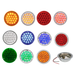 Gray 4″ Pearl LED Light with Housing  (choose color) 4" ROUND amber/amber (light only),amber/clear (light only),red/red (light only),red/clear (light only),white/clear (light only),blue/blue (light only),blue/clear (light only),green/green (light only),green/clear (light only),amber/amber (w/housing),amber/clear (w/housing),red/red (w/housing),red/clear (w/housing),white/clear (w/housing),blue/blue (w/housing),blue/clear (w/housing),green/green (w/housing),green/clear (w/housing)