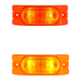 Dark Orange Oblong Rectangular Two-Bulb Marker Light (choose light) MARKER LIGHT red,amber