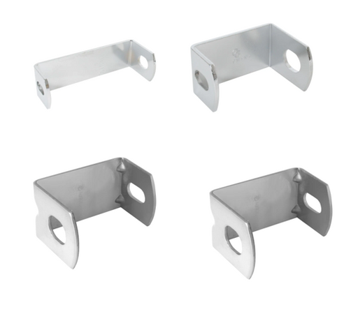 Gray U-Shape Mirror & Light Connection Brackets" (choose size) mirror bracket 1-5/8" x 2-3/8"- 1-1/4",1-5/8" x 4-1/4" x 1-1/4",1-5/8" x 2-3/8" x 1-1/4",1-5/8" x 2-3/8" x 1-1/4" (heavy duty)