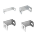 Gray U-Shape Mirror & Light Connection Brackets" (choose size) mirror bracket 1-5/8" x 2-3/8"- 1-1/4",1-5/8" x 4-1/4" x 1-1/4",1-5/8" x 2-3/8" x 1-1/4",1-5/8" x 2-3/8" x 1-1/4" (heavy duty)