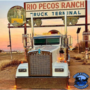 #KWFG-OE-20-5 Flat glass Kenworth visor (old school) 5" drop (Colorado style) Kenworth visor Tan