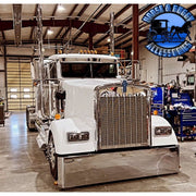 #KWFG-OE-20-5 Flat glass Kenworth visor (old school) 5" drop (Colorado style) Kenworth visor Rosy Brown