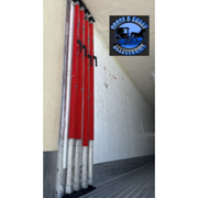 SAL-080-01002-2 RED CARGO BAR W/ARTICULATING FEET & REINFORCED EXTENSION TUBE (SAVE A LOAD) | (SOLD BY THE PIECE) Dark Gray