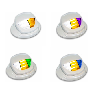 Courtesy & Marker Auxiliary Mini Step LED – KW OE Plug (CHOOSE COLOR) WHITE/AMBER,WHITE/AMBER/BLUE,WHITE/AMBER/GREEN,WHITE/AMBER/PURPLE Light Gray