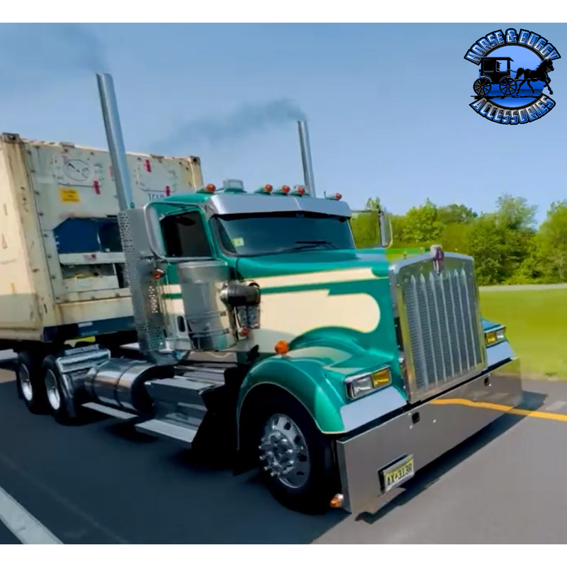 S41-10D-20-5123 20", Boxed, Standard Mount, Tow Holes BUMPER Light Slate Gray