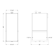 ME-7070GBK Merritt  Hydraulic Tank – 70 Gallon Capacity Merritt Light Gray