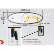 P201112 LITE KIT P1 AMBER LED W/CHROME BEZEL Light Gray