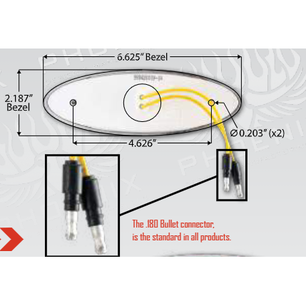 P201112 LITE KIT P1 AMBER LED W/CHROME BEZEL Light Gray