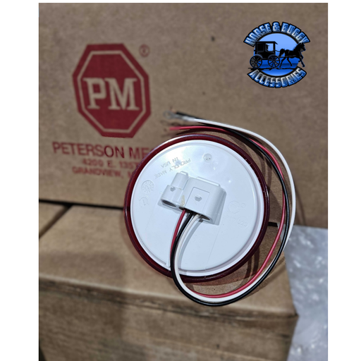 M417R 4" Red LED Stop/Turn/Tail, Round, 36-Diodes, Bulk Pack Dim Gray