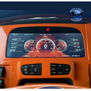 #PFT-CS-RELOCTE-PLST Peterbilt 389 (Paintable Plastic) Steering cruise controls relocator to the dash DASH TRIM Chocolate