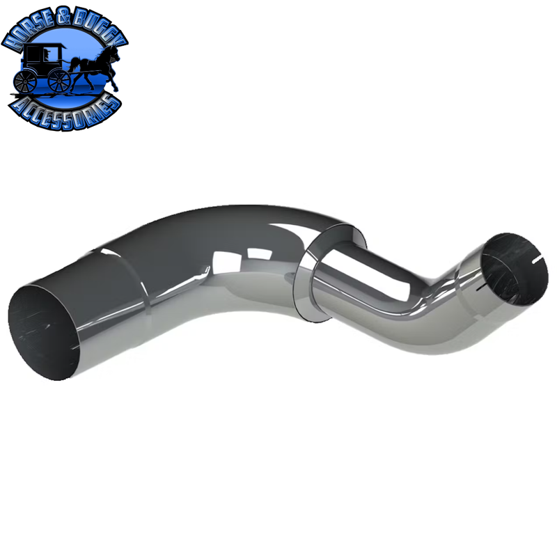 #Kenworth W900 Lincoln Chrome Exhaust Elbows (OEM# K180-14764CP) (Choose Size & Side)