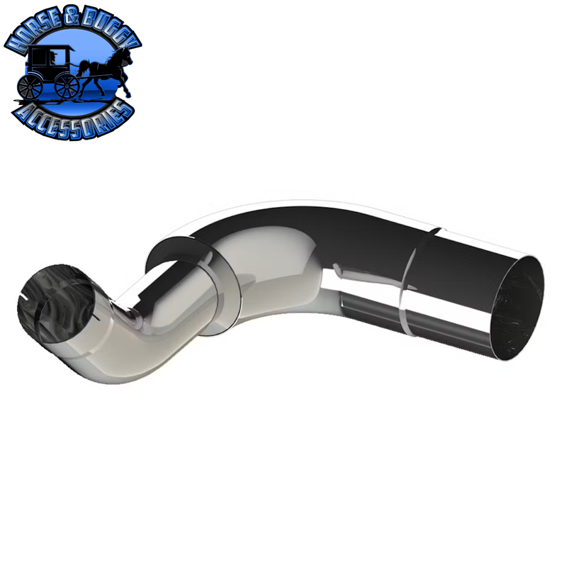 #Kenworth W900 Lincoln Chrome Exhaust Elbows (OEM# K180-14764CP) (Choose Size & Side)