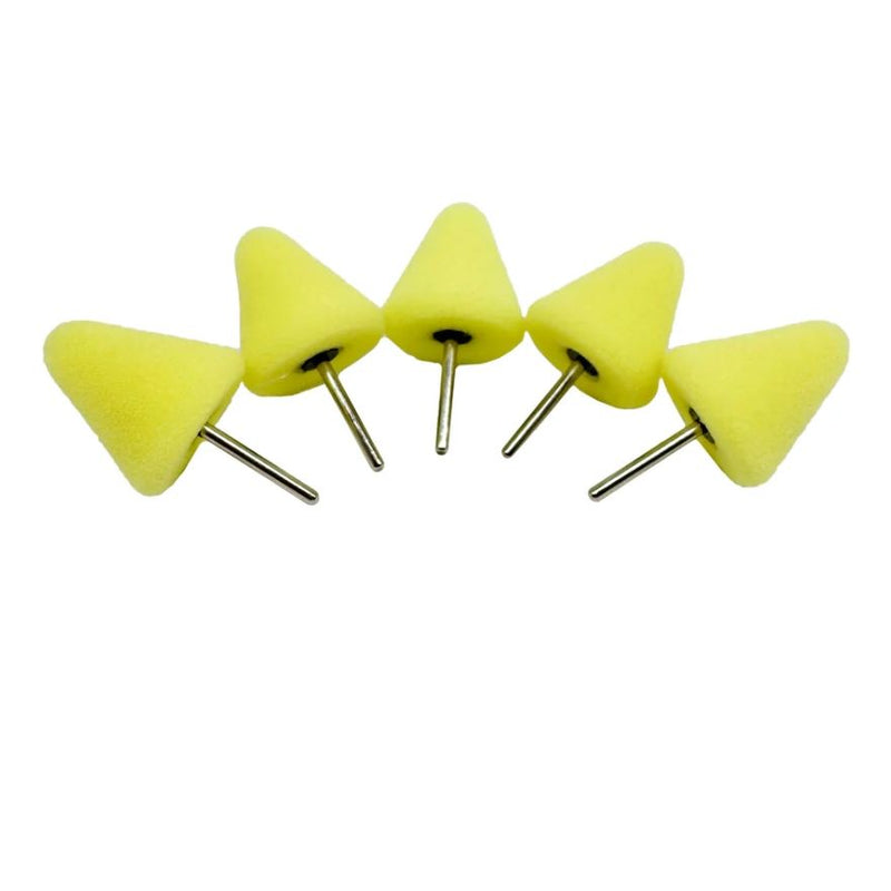 1/8" Shank Foam Polishing Bits: 5 Pack