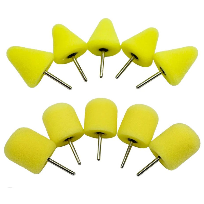 1/8" Shank Foam Polishing Bits: 5 Pack